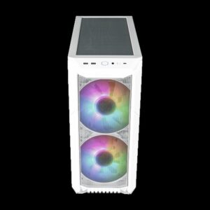 CAJA COOLER MASTER HAF500 E-ATX ARGB BLANCA CRISTAL TEMPLADO (H500-WGNN-S00)