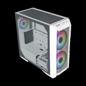 CAJA COOLER MASTER HAF500 E-ATX ARGB BLANCA CRISTAL TEMPLADO (H500-WGNN-S00)