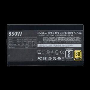 Cooler Master MWE Gold 850 V2 ATX 3.0 Ready unidad de fuente de alimentación 850 W 24-pin ATX Negro