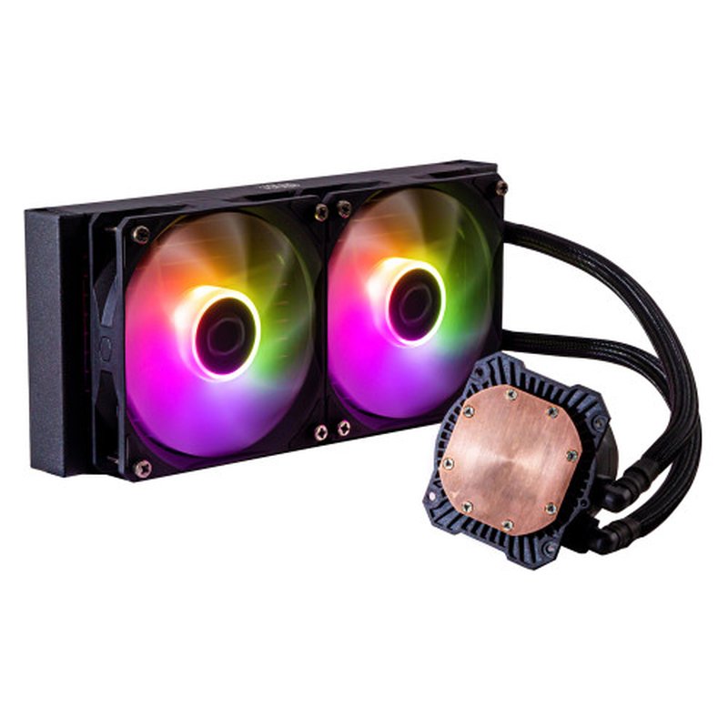 Cooler Master MasterLiquid 240L Core ARGB Carcasa del ordenador, Procesador Kit de refrigeración líquida 12 cm Negro - Imagen 2
