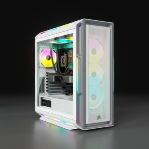 Alternative view of Corsair iCUE 5000T RGB Midi Tower Blanco