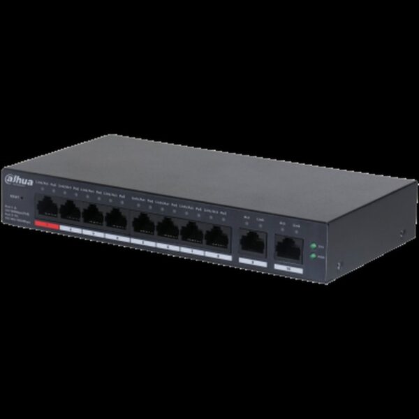 Dahua Technology DH-CS4010-8ET-110 switch Gestionado L2 Fast Ethernet (10/100) Energía sobre Ethernet (PoE) Negro