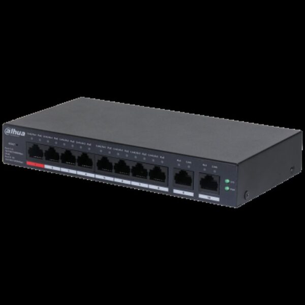Dahua Technology DH-CS4010-8GT-110 switch Gestionado L2 Gigabit Ethernet (10/100/1000) Energía sobre Ethernet (PoE) Negro