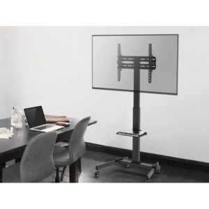 Equip 650607 mueble y soporte para dispositivo multimedia Negro Panel plano Carro multimedia