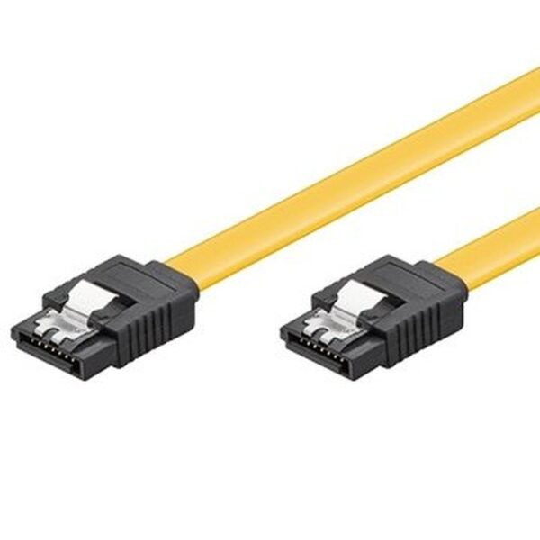 Ewent EC1511 cable de SATA 0,5 m SATA 7-pin Negro, Amarillo
