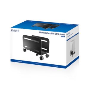 Ewent EW1291 soporte de CPU Carro para equipo informático Negro