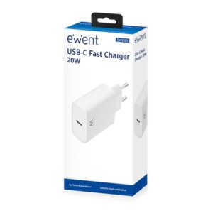 Ewent EW1320 cargador de dispositivo móvil Smartphone, Universal Blanco Corriente alterna Interior