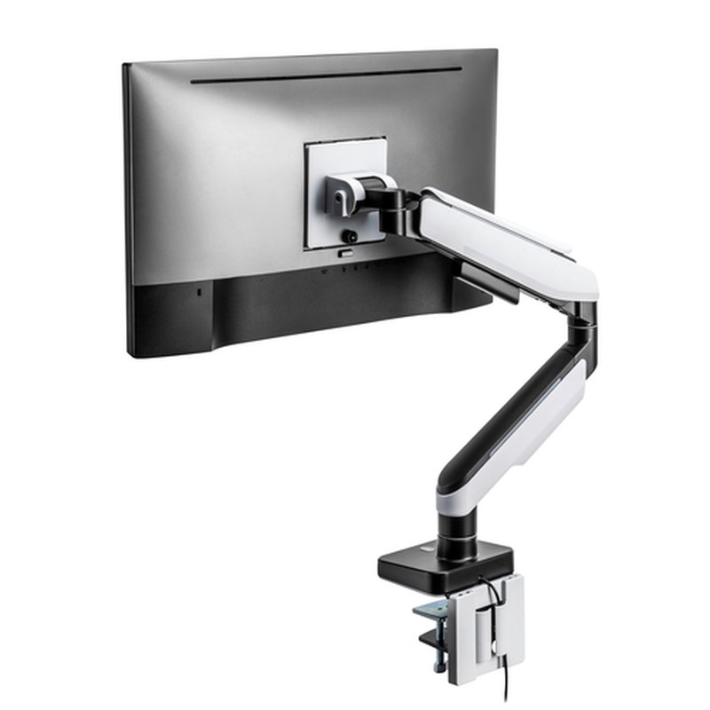 Ewent EW1509 soporte para monitor 124,5 cm (49") Negro, Blanco Escritorio - Imagen 2