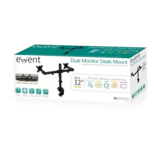 Ewent EW1512 soporte para monitor 81,3 cm (32") Negro Escritorio Ewent EW1512 soporte para monitor 81,3 cm (32") Negro Escritorio