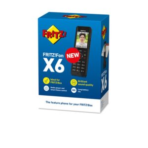 FRITZ!Fon X6 INT Teléfono DECT Identificador de llamadas Negro FRITZ!Fon X6 INT Teléfono DECT Identificador de llamadas Negro