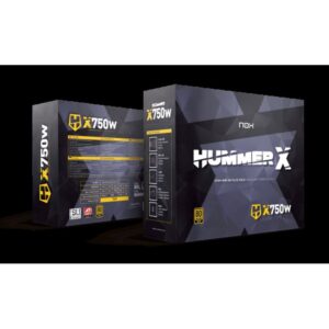 NOX Hummer X750W unidad de fuente de alimentación 750 W 24-pin ATX ATX Negro NOX Hummer X750W unidad de fuente de alimentación 750 W 24-pin ATX ATX Negro