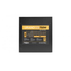 FUENTE DE ALIMENTACION ATX 750W NOX URANO VX 80+ BRONZE MODULAR FUENTE DE ALIMENTACION ATX 750W NOX URANO VX 80+ BRONZE MODULAR