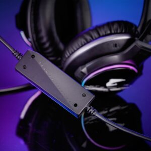 Gigabyte AORUS H1 auricular y casco Auriculares Alámbrico Diadema Juego USB tipo A Negro