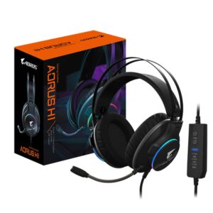 Gigabyte AORUS H1 auricular y casco Auriculares Alámbrico Diadema Juego USB tipo A Negro