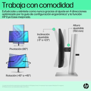 Alternative view of HP E-Series E22 G5 54,6 cm (21.5") 1920 x 1080 Pixeles Full HD LED Negro, Plata