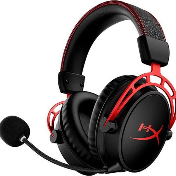 HyperX Cloud Alpha - Auriculares inalámbricos gaming (negro y rojo)