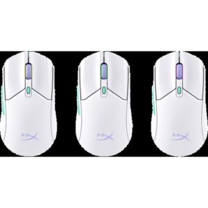 HP HyperX Pulsefire Haste 2 Core inalámbricos: ratón gaming (blanco/verde/púrpura)