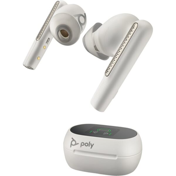 HP Poly Voyager Free 60+ UC Auriculares True Wireless Stereo (TWS) Dentro de oído Oficina/Centro de llamadas USB Tipo C Bluetooth Blanco