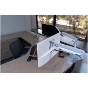 Kensington Brazo SmartFit® de altura ajustable con controles de un solo toque para dos monitores