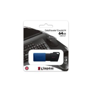 Kingston Technology DataTraveler Exodia M unidad flash USB 64 GB USB tipo A 3.2 Gen 1 (3.1 Gen 1) Negro, Azul Kingston Technology DataTraveler Exodia M unidad flash USB 64 GB USB tipo A 3.2 Gen 1 (3.1 Gen 1) Negro, Azul