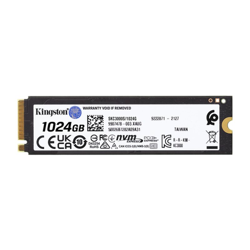 Kingston Technology KC3000 M.2 1,02 TB PCI Express 4.0 3D TLC NVMe - Imagen 2