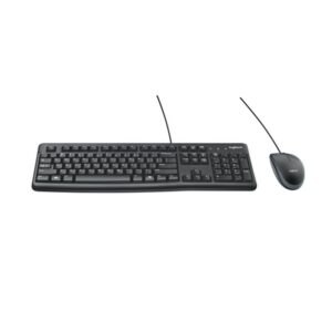 Logitech Desktop MK120 teclado Ratón incluido USB QWERTY Inglés internacional Negro