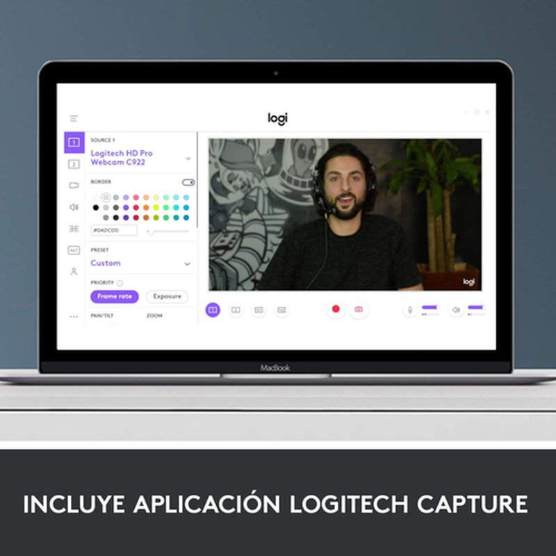 Logitech Hd Pro C920 cámara web 3 MP 1920 x 1080 Pixeles USB 2.0 Negro - Imagen 8