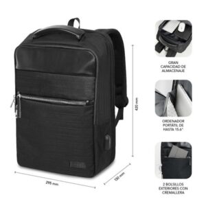 MOCHILA PORTATIL SUBBLIM BUSINESS V2 AP BACKPACK 16" BLACK