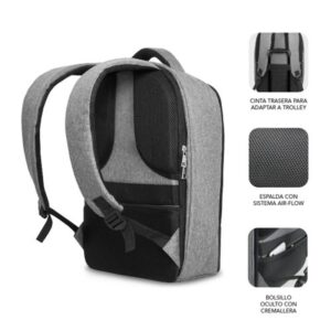 MOCHILA PORTATIL SUBBLIM SECURE ANTITHEFT V2 AP BACKPACK 16" BLACK / SILVER