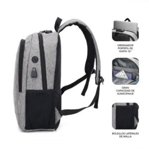 MOCHILA SUBBLIM URBAN LOCK BACKPACK 16" GREY