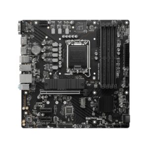 Alternative view of MSI PRO B760M-P DDR4 placa base Intel B760 LGA 1700 micro ATX