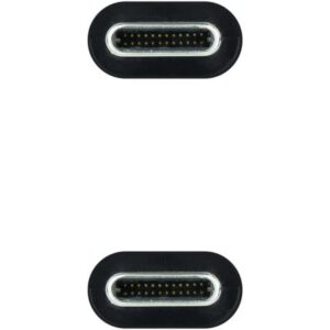 Nanocable Cable USB 3.1 Gen2 10Gbps 5A, 4K/60Hz, USB-C/M-USB-C/M, Negro, 2 m