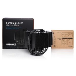 NOCTUA COOLER CPUNOCTUA NH-D15S CHROMAX.BLACK, 6 HEATPIPES DUAL TOWER, 1X NF-A15 140MM FAN PWM, LGA1851, LGA1700, LGA1200, LGA1151, AM5, AM4
