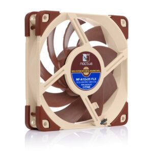 NOCTUA VENTILADOR CAJA NF-A12X25 FLX, 120MM FAN, 120X120X25MM, 12V, 2000RPM/1700RPM/1350RPM, 22,6 DB(A), 102,1 M3/H, 1,65 MM H2O, 3 PINES