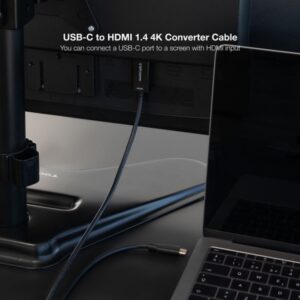 Nanocable Cable Conversor USB-C a HDMI 1.4 4K@30HZ 1.8 m, Negro Nanocable Cable Conversor USB-C a HDMI 1.4 4K@30HZ 1.8 m, Negro