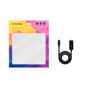 Nanocable Cable Conversor USB-C a HDMI 1.4 4K@30HZ 1.8 m, Negro Nanocable Cable Conversor USB-C a HDMI 1.4 4K@30HZ 1.8 m, Negro