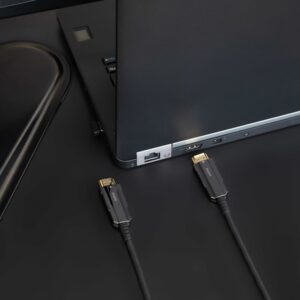 Nanocable Cable HDMI V2.0 AOC 4K@60Hz 18Gbps A/M-A/M, Negro, 100 m