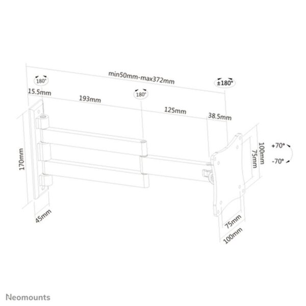 Neomounts by Newstar soporte de pared para tv/monitor