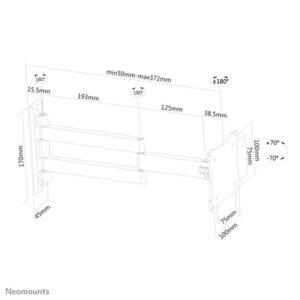 Neomounts by Newstar soporte de pared para tv/monitor Neomounts by Newstar soporte de pared para tv/monitor