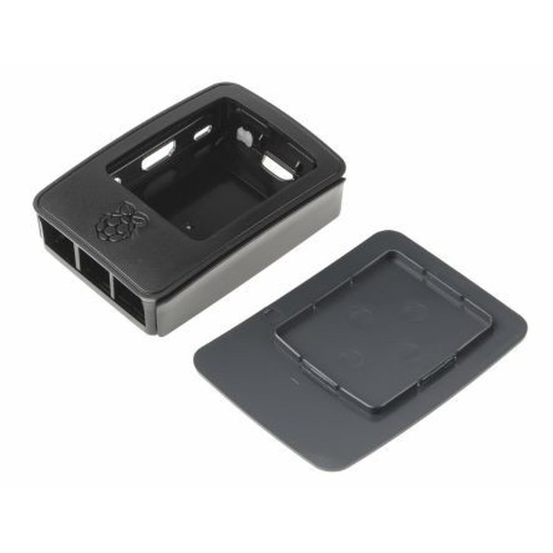 RASPBERRY CAJA PARA RASPBERRY OFICIAL PI 3,  NEGRO, GRIS (9098138) - Imagen 3
