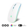 MOUSE SUBBLIM WIRELESS OPTICAL DUAL SLIM RGB WHITE