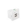 ROSETA PARED LANBERG 230V 2 X USB 5V 2.1A BLANCO