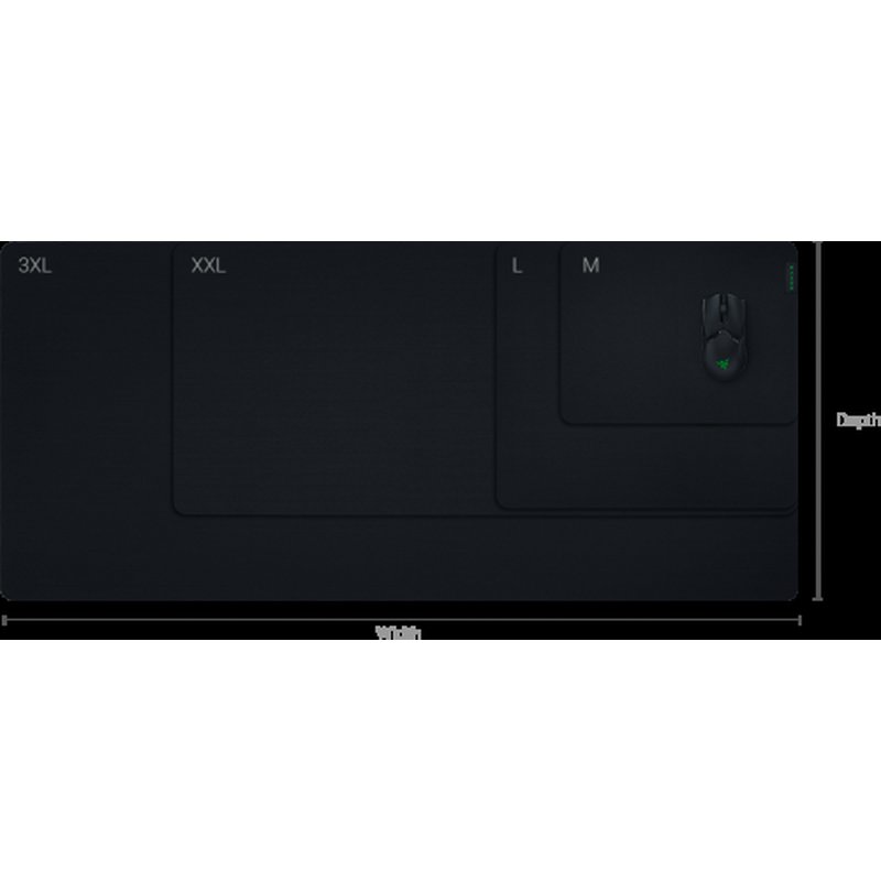 Razer Gigantus V2 - Medium Negro, Verde Alfombrilla de ratón para juegos - Imagen 7