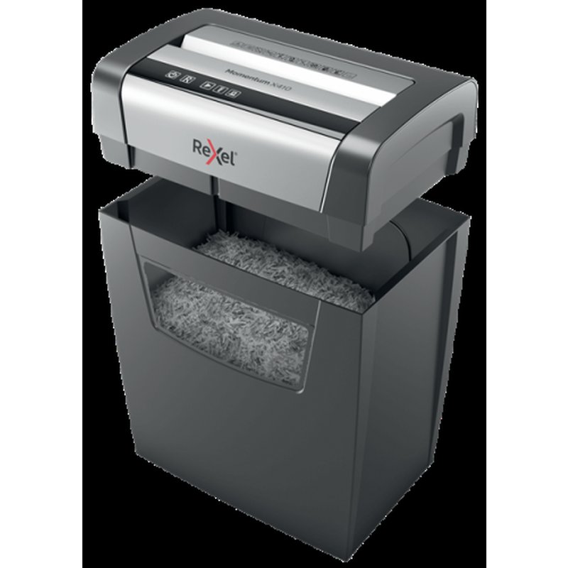 Rexel Momentum X410 triturador de papel Corte en partículas Negro, Gris Rexel Momentum X410 triturador de papel Corte en partículas Negro, Gris - Imagen 3