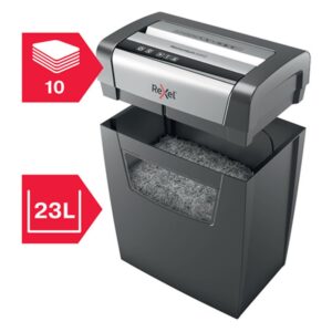Rexel Momentum X410 triturador de papel Corte en partículas Negro, Gris Rexel Momentum X410 triturador de papel Corte en partículas Negro, Gris