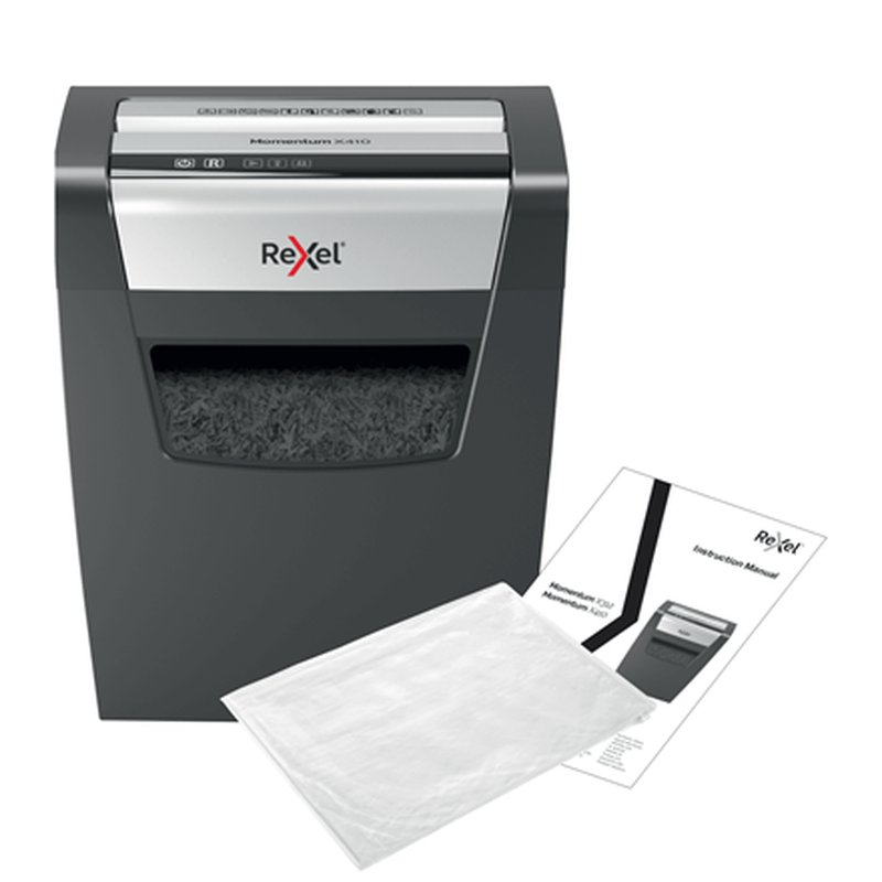 Rexel Momentum X410 triturador de papel Corte en partículas Negro, Gris Rexel Momentum X410 triturador de papel Corte en partículas Negro, Gris - Imagen 8