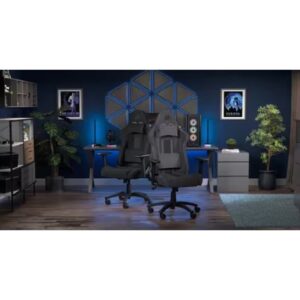 SILLA CORSAIR GAMING TC100 RELAXED FABRIC GRIS/NEGRA CF-9010052-WW SILLA CORSAIR GAMING TC100 RELAXED FABRIC GRIS/NEGRA CF-9010052-WW