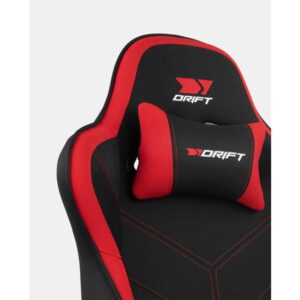 SILLA GAMING DRIFT DR110BR TEJIDO NEGRO ROJO