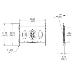SOPORTE INCLINABLE Y GIRATORIO A PARED PARA PANTALLAS VOGEL'S / PFW6850 / NEGRO