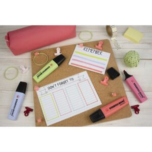 STABILO Boss Original Pastel marcador 1 pieza(s) Punta de cincel Rosa | PACK 10 UNIDADES